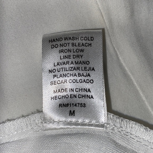 White romper with ruffles, open back - Picture 5 of 5